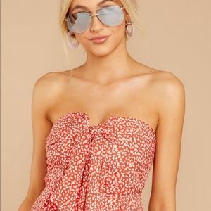 tie front romper